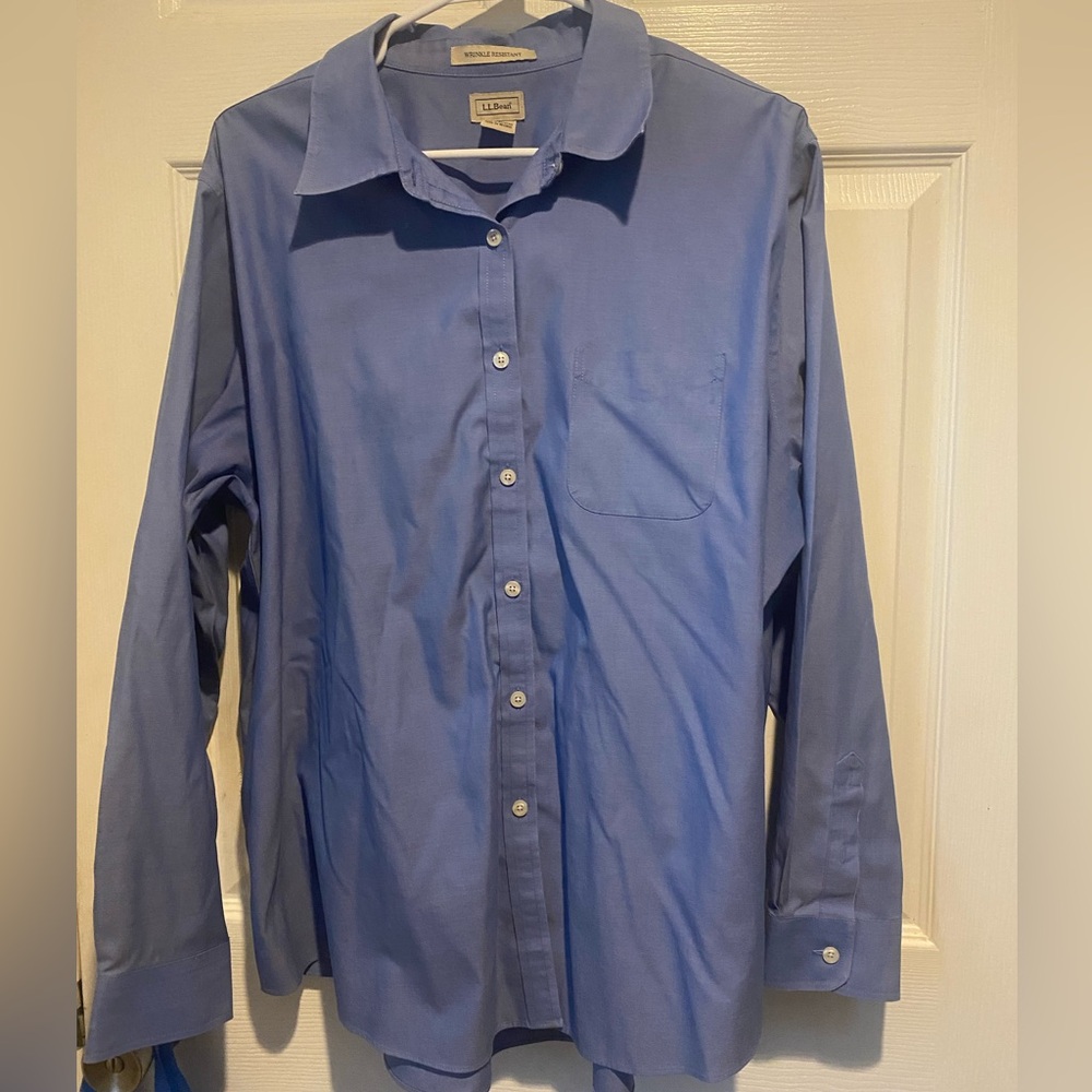 L.L. Bean Blue Button-Down Shirt